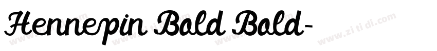 Hennepin Bold Bold字体转换